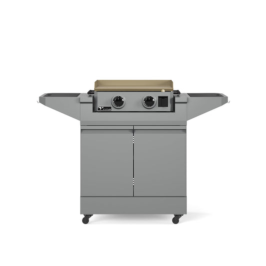 TYTUS Emberwood Gas Griddle with Grill and Prep Cart - TDT-CRT-GGRD