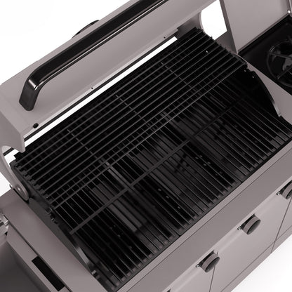 TYTUS Fresno 5-Burner LP/NG Convertible Grill in Gunmetal + Ash Stone - TDT-021-0104