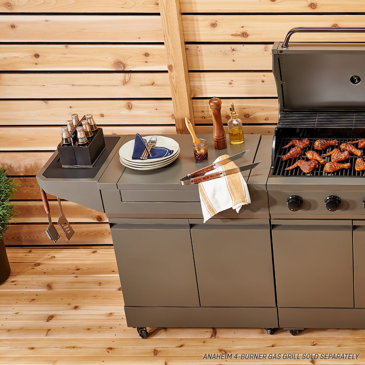 TYTUS Emberwood Grill and Prep Cart - TDT-GHS-XLCT