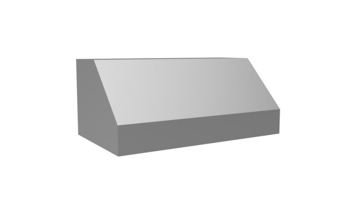 VENTAHOOD 54in M Series Standard Wall Mount Range Hood in Stainless Steel 30in Deep in Stainless Steel - PRH18M54X30SS