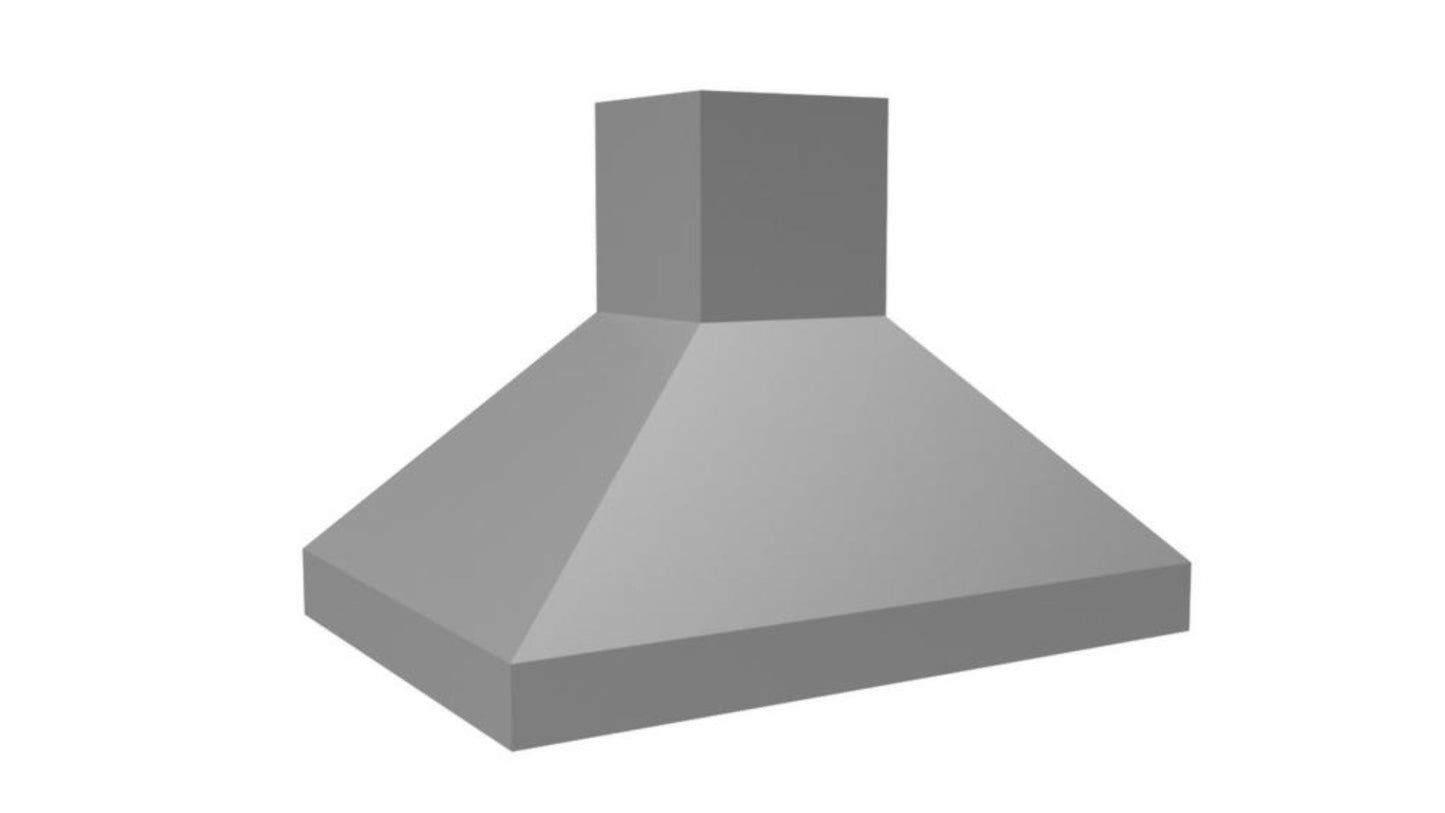 VENTAHOOD 36" 550 CFM Euro-Style Island Range Hood in Stainless Steel - EPIH18236SS