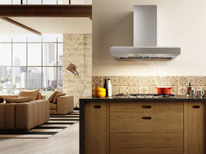 ELICA EVV636S1 VAVANO Wall Mount Range Hood 36" wide - 600CFM in Stainless Steel - EVV636S1